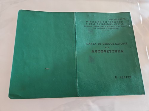 Carta circolazione epoca - carta,