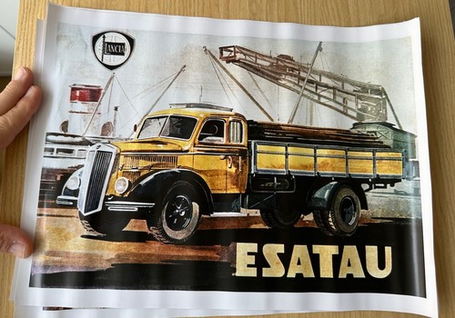 Vintage truck poster - vintage,
