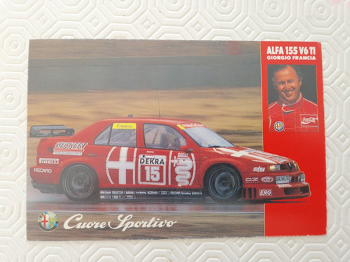 Cartolina alfa romeo - 155, ti