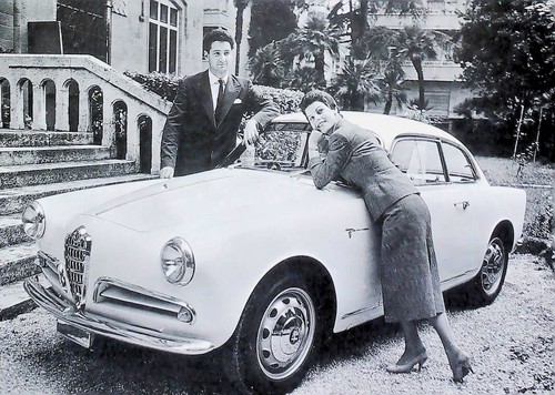 Postcard vintage car - vintage,